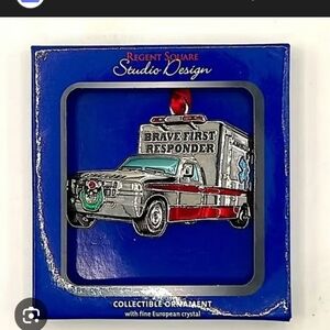Regent Square Brave First Responder Ornament, New In Box
